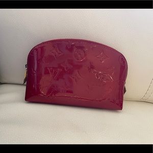 Louis Vuitton Red Vernis Cosmetic Pouch